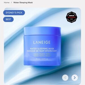 LANEIGE Water Sleeping Mask - Vibrant Blue